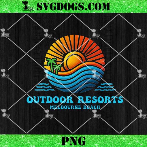 Outdoor Resorts ORA Melbourne Beach Sunset Souvenir PNG, Beach Logo PNG