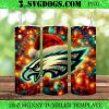 Baltimore Ravens Christmas 20oz Tumbler Wrap PNG, Raven NFL Santa PNG