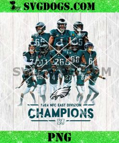 Philadelphia Eagles 2024 NFC East Division Champions PNG