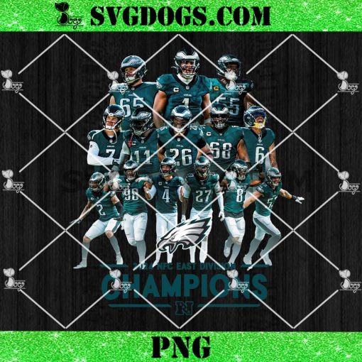 Philadelphia Eagles 2024 NFC East Division Champions PNG