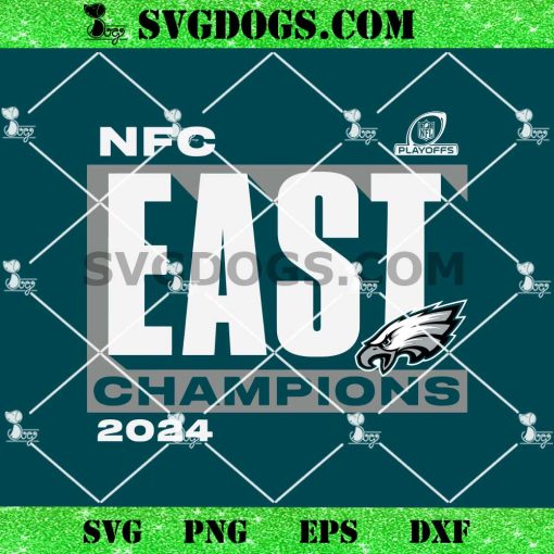 Philadelphia Eagles NFC East Champions 2024 SVG