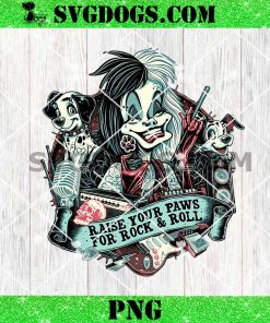 Raise Your Paws For Rock And Roll PNG, Disney Female Villain PNG