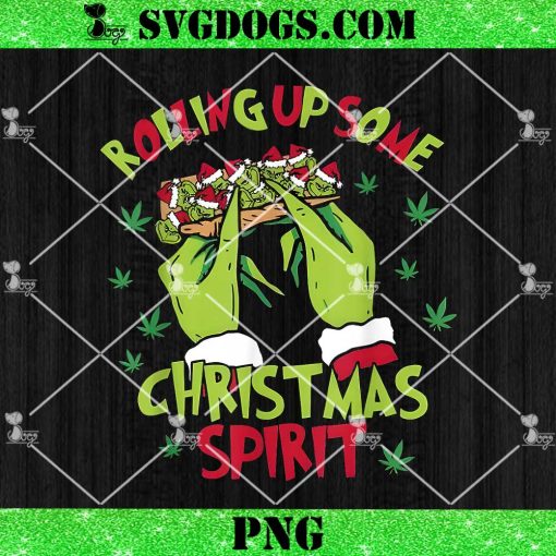 Rolling Up Some Christmas Spirit PNG, Smoking Grinch Hand Christmas PNG