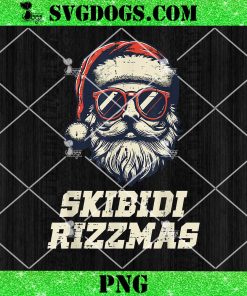 Skibidi Rizzmas Toilet PNG, Funny Toilet Santa White Elephant Christmas PNG