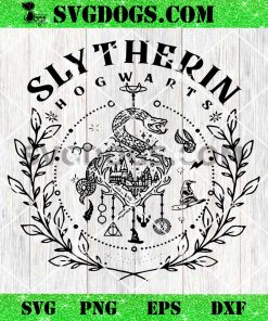 Slytherin Hogwarts SVG, Harry Potter Magical World SVG PNG