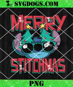 Stitch Merry Stitchmas PNG, Stitch Christmas PNG