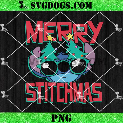 Stitch Merry Stitchmas PNG, Stitch Christmas PNG