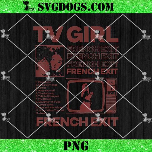 TV Girl Album Frenchs Exit PNG, 90s Vintage TV Girl PNG