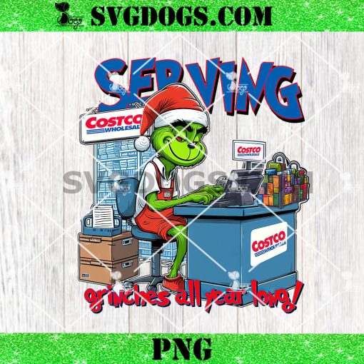 The Grinch Serving Costco Wholesale PNG, Grinches All Year Long PNG