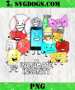 The Inanimate Insanity PNG, Cute Inanimate Insanity Group Shot PNG