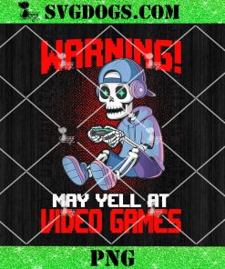 Warning Video Games PNG, Gamer Skeleton PNG, Gaming Video Games PNG