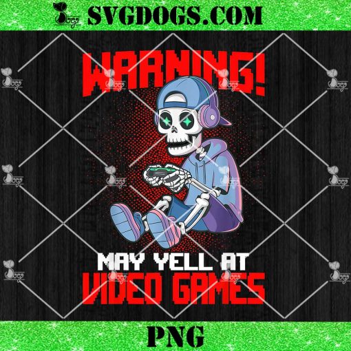 Warning Video Games PNG, Gamer Skeleton PNG, Gaming Video Games PNG