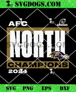 Baltimore Ravens 2024 AFC North Champions SVG