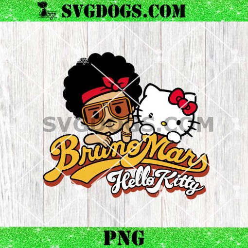 Bruno Mars Hello Kitty PNG