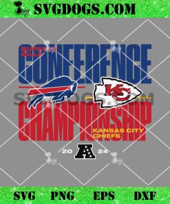 Buffalo Bills vs Kansas City Chiefs 2024 AFC Championship SVG