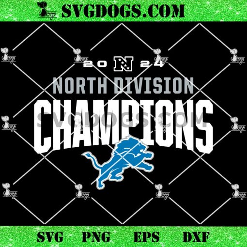 Detroit Lions 2024 North Division Champions SVG