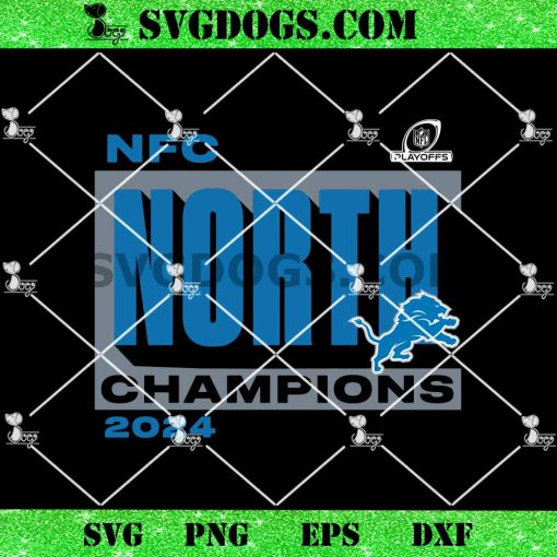 Detroit Lions NFC North Champions SVG