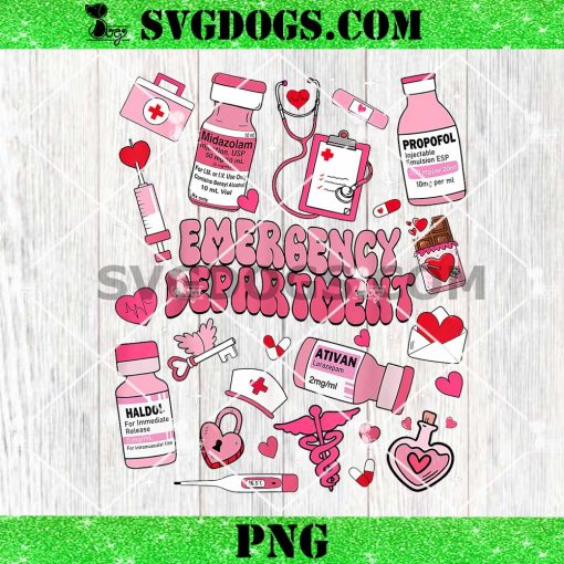 Emergency Department Nurse Valentines Day PNG