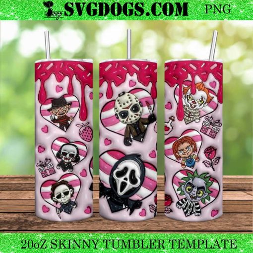 Horror Valentine’s Day 3D 20oz Tumbler Wrap