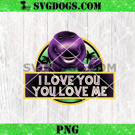 I Love You Me Barney PNG, Purple Friend PNG