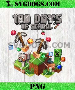 Level 100 Days of School Unlocked Gaming Pixel PNG, 100th Day PNG