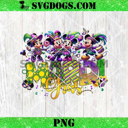 Mickey And Minnie Mouse Mardi Gras Png, Coquette Mardi Gras Cartoon Png