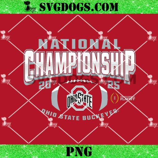 Ohio State Buckeyes National Championship 2025 Football PNG