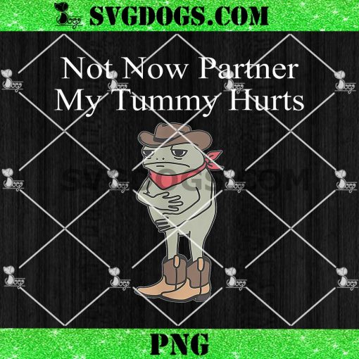 Not Now Partner My Tummy Hurts PNG