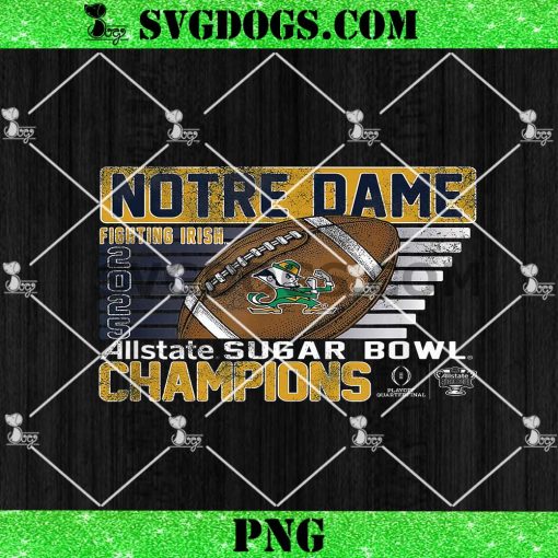 Notre Dame Fighting Irish Allstate Sugar Bowl Champs 2025 PNG