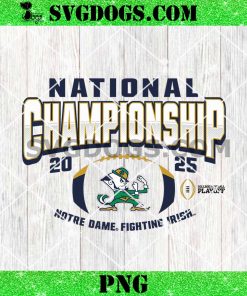 Notre Dame Fighting Irish National Championship 2025 Logo PNG