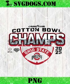 Ohio State Buckeyes CFP Cotton Bowl Champs 2025 PNG