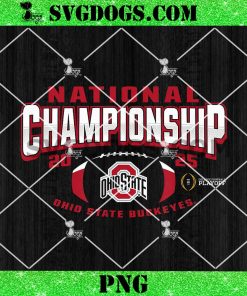 Ohio State Buckeyes National Championship 2025 Football PNG