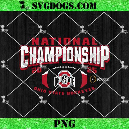 Ohio State Buckeyes National Championship 2025 Football PNG