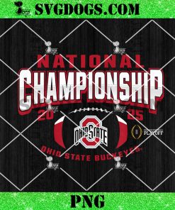 Ohio State Buckeyes National Championship 2025 Football PNG