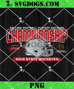 Ohio State Buckeyes National Championship 2025 Helmet Black PNG