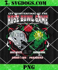 Ohio State Buckeyes vs Oregon Ducks Rose Bowl PNG