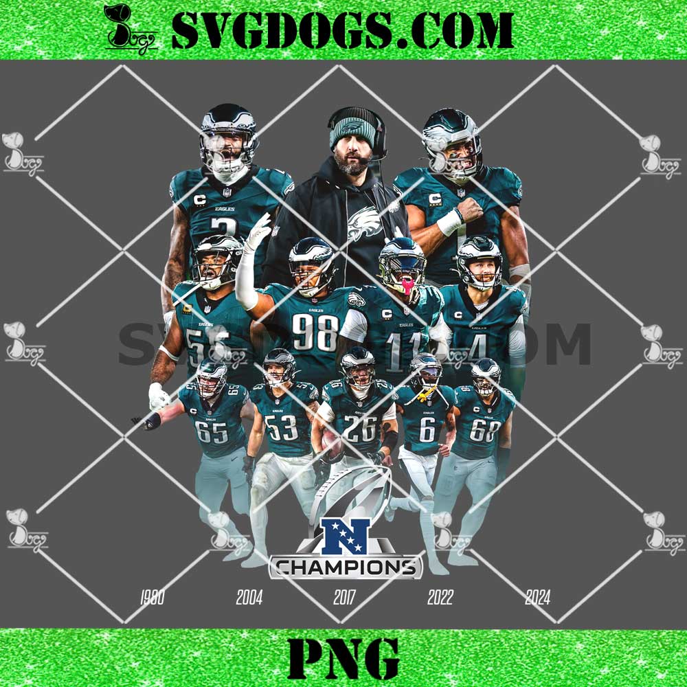 Philadelphia Eagles NFC Champions 2024 PNG Philadelphia Eagles NFC Champions 2024 PNG