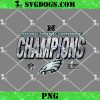 Philadelphia Eagles 2024 NFC Champions PNG, Super Bowl Eagles LIX PNG