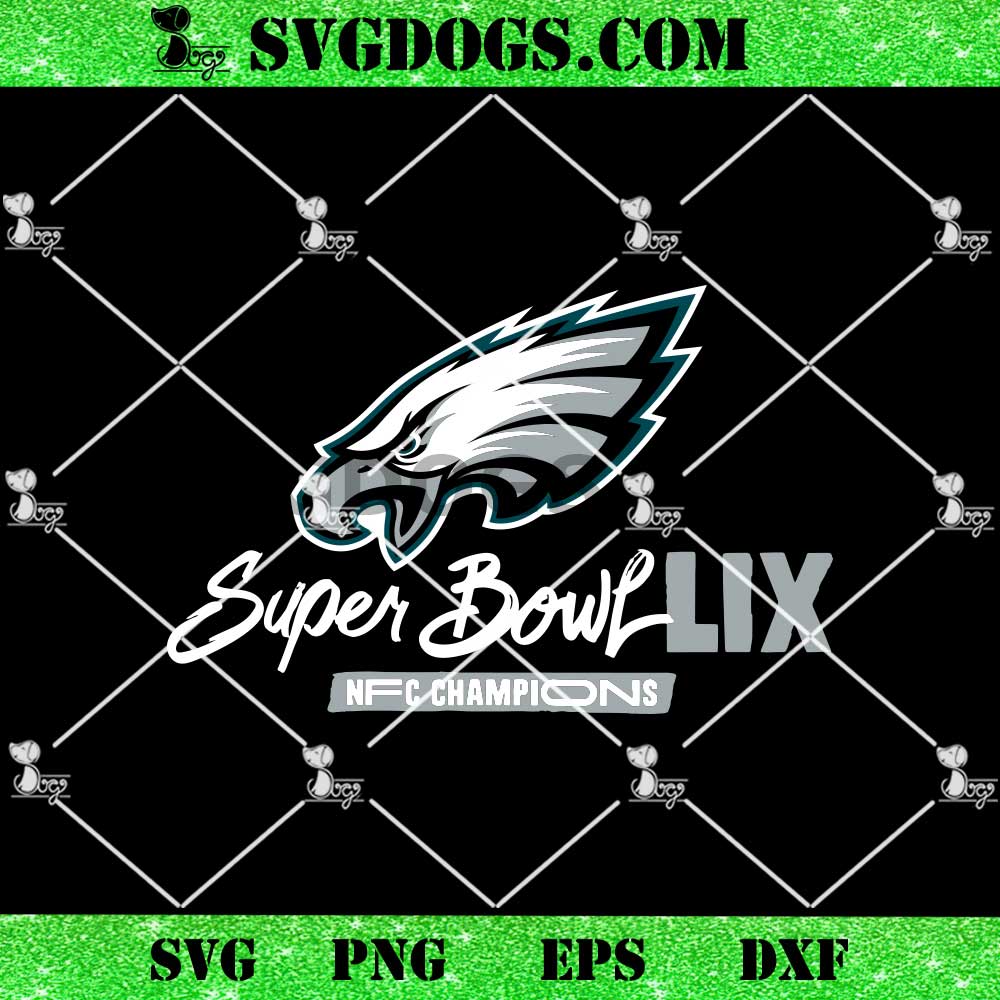 Philadelphia Eagles NFC Champions Super Bowl LIX SVG Philadelphia Eagles NFC Champions Super Bowl LIX SVG