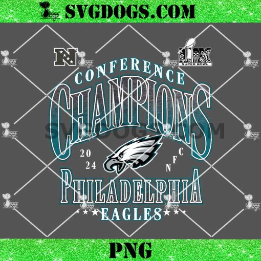 Philadelphia Eagles Super Bowl LIX Champions PNG, Conference Philadelphia Eagles Champions PNG