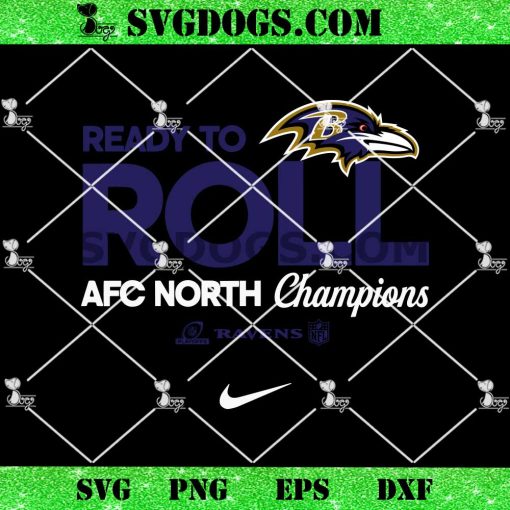 Ready To Roll AFC North Champions Baltimore Ravens SVG