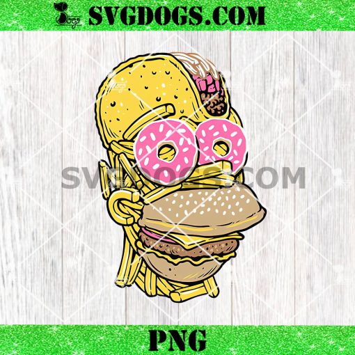 Snack head Homer Simpson PNG, Snack Head PNG