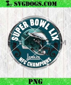 Super Bowl LIX Eagles 2024 NFC Champions PNG