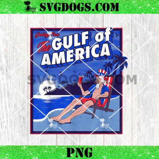 Trump Greeting From The Gulf Beach Of America Patriotic PNG