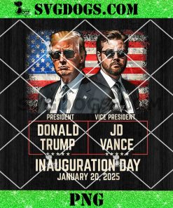 Trump Vance Inauguration Day 2025 PNG, Donald Trump JD Vance PNG