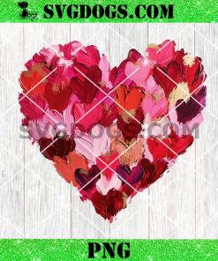 Valentine’s Day Heart Brushstroke PNG