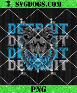 Vintage All Grit Detroit Lions PNG