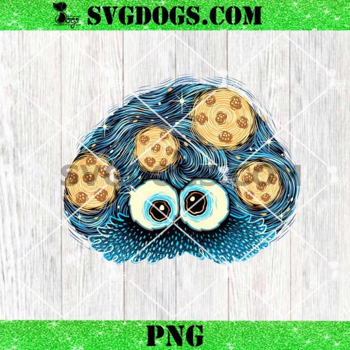 Cookies in the Night Sky PNG, Cookie Monster PNG