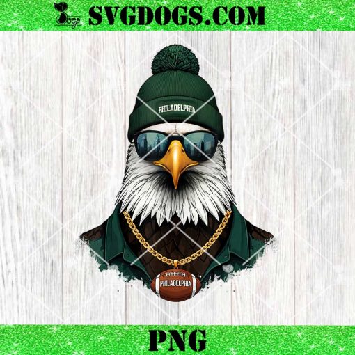 Cool Face Eagles with Sunglasses Eagles Flying Bird PNG