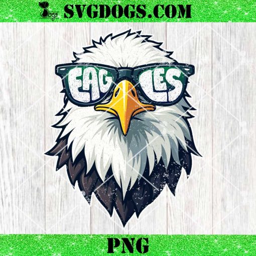 Cool Face Eagles with Sunglasses PNG, Eagles Flying Bird PNG